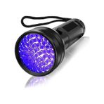 Tarez Ultraviyole Mor Işık Uv 51 Led 395 NM El Feneri Siyah
