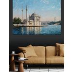 Tarihi Cami Manzarası Dekoratif Kanvas - Mdf Ahşap Tablo