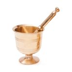Tarihi Fantom El Yapımı Pirinç Havan No:3, 11 Cm