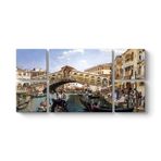 Tarihi Venedik Panorama Tablosu 166 x 83-5 Parçalı