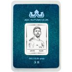Tarihin En İyi Futbolcusu Lionel Messi Temalı Hediyeye Özel 5 Gr 999 Ayar Gümüş İle Tasarlanmış Gümüş Külçe