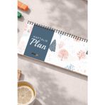 Tarihsiz Spiralli Haftalık Masaüstü Planlayıcı - Ağaç - 10X30 Cm Plango