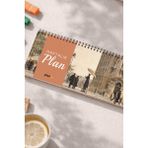 Tarihsiz Spiralli Haftalık Masaüstü Planlayıcı - Ankara - 10X30 cm Plango - Yeşil
