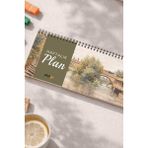 Tarihsiz Spiralli Haftalık Masaüstü Planlayıcı - Eskişehir - 10X30 cm Plango - Yeşil
