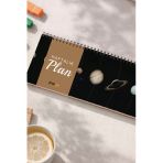 Tarihsiz Spiralli Haftalık Masaüstü Planlayıcı - Güneş Sistemi - 10X30 Cm Plango