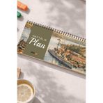 Tarihsiz Spiralli Haftalık Masaüstü Planlayıcı - İstanbul - 10X30 Cm Plango