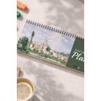 Tarihsiz Spiralli Haftalık Masaüstü Planlayıcı - Kale - 10X30 cm Plango - Yeşil