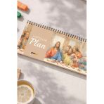 Tarihsiz Spiralli Haftalık Masaüstü Planlayıcı - Son Akşam Yemeği - 10X30 Cm Plango