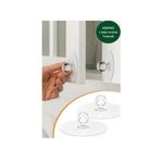 TARIK HOME 1 adet şeffaf kristal başlıklı yapışkanlı kulp dolap çekmece kulp tekli
