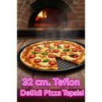 TARIK HOME Teflon Delikli Pizza Tepsisi Lahmacun Pide Tepsisi 32cm