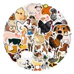 Tarım hayvanları çıkartması, çiftlik, hayvan çıkartması, 100 adet, kaykay, grafiti, çıkartma, motosiklet, bisiklet, snowboard, bagaj, dizüstü bilgisayar, araba çantası, çocuklar ve gençler için, su