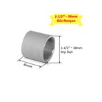 TarımSuda Çelik Galvaniz Manşon Ara Bağlantı Düz Boru Bağlantı Dişi Dişli 1 1/2" 38mm