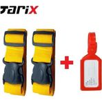 tarix 2 adet Sarı Valiz kemeri + 1 adet Kırmızı valiz etiketi