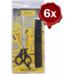 Tarko Hydra Mükemmel Ikili Profesyonel Berber Makası+Tarak Set x 6 - 1