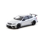 Tarmac Works 1/64 Mercedes-Benz C 63 AMG Coupé Black Series Silver Metallic Kız Erkek Çocuk Oyuncak