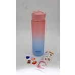 Taros 800 ml Rainbow Matara Pembe-Mavi