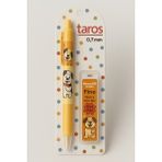 Taros -Sevimli Köpek Puppy Okul Seti 0.7 Mekanik Uçlu Kalem + 20 Adet Yedek Uç - Bej
