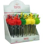 Taros Unick Color Kurşun Kalem Dinazor Tepeli Pon Pon 7771 (24 Lü Paket)