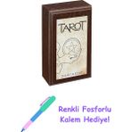 Tarot 78 Kart ve Kitap (Ahşap Kutulu): 78 Kart ve Tarot Kitabı + Renkli Fosforlu Kalem - Hayır