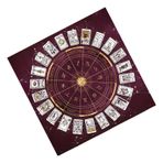 Tarot Örtüsü | Kare Kehanet Örtüsü | Flanel Kart Altlığı Metafizik Kare Oyun Matı Fal, Astroloji ve Kehanetler İçin