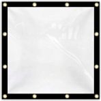 Tarps, Ağır Hizmet Tipi Şeffaf Tarps - Su Geçirmez Şeffaf Branda, Kuşgözlü, Dayanıklı Plastik Kapak, Dış Mekan Mobilyaları, Bahçe Yağmur Koruması, Kamp, Veranda Muhafazası ve Sundurma Gölgeliği için