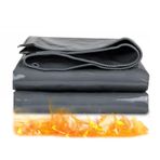 Tarps, Ağır Hizmet Tipi Su Geçirmez Branda 6.5x16 ft, 650G/M² Grometli Çok Amaçlı Tente, Kamp, Çadır, Havuz ve Ekipman Koruması için Dayanıklı Dış Mekan Örtüsü