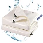 Tarps, Ağır Hizmet Tipi Su Geçirmez Muşamba 13 x 13 ft - Çadırlar, Tekneler, Karavanlar, Dış Mekan Kullanımı için Kalın Malzeme - Dayanıklı, Hava Koşullarına Dayanıklı Kaplama, Kamp ve Koruma için