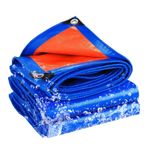 Tarps, Ağır Hizmet Tipi Su Geçirmez Plastik Tarps 18x29 ft, 10 Mil Kalın Çok Amaçlı Metal Halkalı Dış Mekan Örtüsü, Kamp, Tekne Gezisi ve Veranda Koruması için İdeal