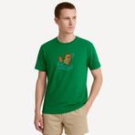 TARRZZ Orbit of Mind Tasarım Tişört Sanatsal Baskılı Bisiklet Yaka Kısa Kollu Pamuklu Tshirt (Elowen Yeşil, 3XL)