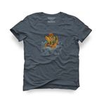 TARRZZ Stream of Wisdom Tasarım TişörtSanatsal Baskılı Bisiklet Yaka Kısa Kollu Pamuklu (Vision, 3XL)