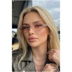 TARSS Pera Gümüş Metal Oval Güneş Gözlüğü | Retro Vintage | UV400