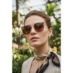 TARSS Sophia Brown Metal Cat Eye Güneş Gözlüğü İnce Şık Detaylar