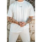 Tarz Cool Erkek Cool Nakışlı Regular Bisiklet Yaka T-Shirt - M - Beyaz