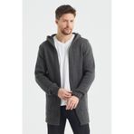 Tarz Cool Erkek Füme Desenli Triko Hırka- Hrk8085r01s Füme