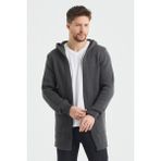 Tarz Cool Erkek Füme Desenli Triko Hırka- HRK8085R01S