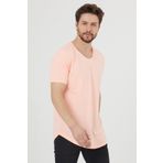 Tarz Cool Erkek Şeker Pembe Salaş T-shirt