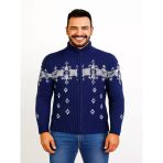 Tarz Cool T00575 Erkek Desenli Triko Hırka