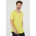Tarz Cool TCPS001R25 Sarı Pis Yaka Salaş Erkek T-shirt
