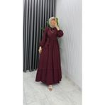 TARZ-I HAS BUTİK Bordo Nimet Elbise Tesettür Giyim