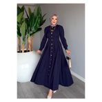 TARZ-I HAS BUTİK Lacivert Premium Asel Elbise Tesettür Giyim