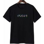 Tarz Yeri Anneler Gününe Özel Tasarım Mom Çiçek Baskılı T-Shirt - Siyah - XL