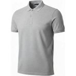 Tarz Yeri Erkek Pike Kumaş Düğmeli Yaka Regular Fit Günlük Kısa Kol Tişört T-Shirt - Gri