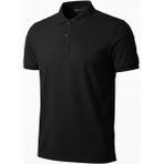 Tarz Yeri Erkek Pike Kumaş Düğmeli Yaka Regular Fit Günlük Kısa Kol Tişört T-Shirt - Siyah
