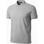 Tarz Yeri Erkek Polo Yaka Düğmeli Pike Kumaş Tişört Regular Fit Kısa Kol T-Shirt - Gri