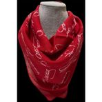 Tarzını Seç Atatürk Desenli Kırmızı Fular Bandana Estacraft
