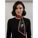 Tarzını Seç Atatürk Fotoğraflı ve İmzalı Türk Bayraklı Kravat / Eşarp / Fular