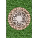 Tarzını Seç Yuvarlak Piknik Örtüsü Desenli Çok Amaçlı Örtü Sofra Bezi Hobi Örtüsü (40*40)
