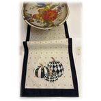 tarzinisec.com Keten Görünümlü Balkabağı Desenli Runner 40x140