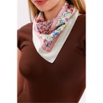 tarzınısec Krem Bahar Model Fular Estascarf 48 x 48 Cm