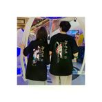 Tarzsokak 2 Adet Tir Harajuku Style Çift Sevgili Kombinleri Couple Clothing Yeni Sezon TARZ-SEVGİLİ-T-SHİRT-4324